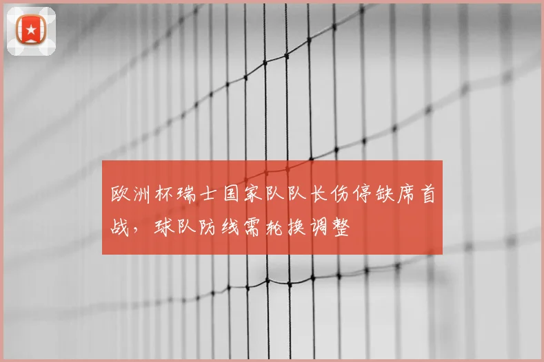欧洲杯瑞士国家队队长伤停缺席首战,球队防线需轮换调整